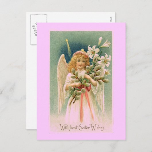 Angel Easter Briefkaart (Voorkant / Achterkant)