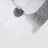 Angel Elegant Black en White Photo Art Tissuepapier (Detail)