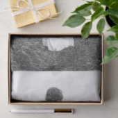 Angel Elegant Black en White Photo Art Tissuepapier (Geschenk)