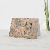 Angel Elegant Boho Floral Sepia Antiek Kaart (Voorkant)