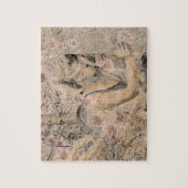 Angel Elegant Boho Floral Sepia Antiek Legpuzzel (Verticaal)