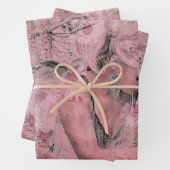 Angel Elegant  Deegroze Antiek Inpakpapier Vel (In situ)