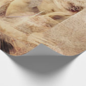 Angel Elegant Ggloing Brown Sepia Floral Antiek Cadeaupapier (Hoek)