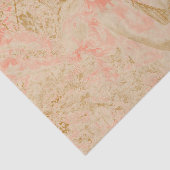 Angel Elegant Heavenly Sepia Pink Floral Antiek Tissuepapier (Detail)