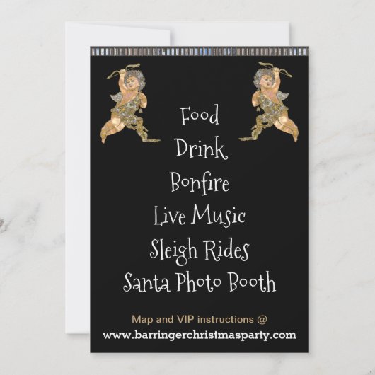  Angel Elegant Kerstfeest Kaart (Achterkant)