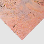 Angel Elegant Roos Gold Peach Floral Antiek Tissuepapier (Detail)