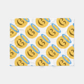 Angel Emoji Fleece Deken (Voorkant (Horizontaal))