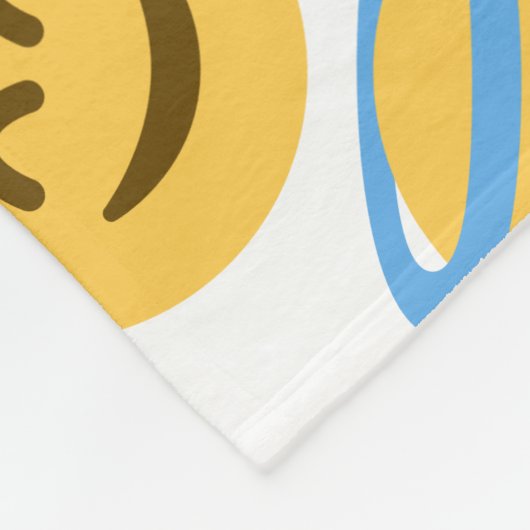 Angel Emoji Fleece Deken (Hoek)