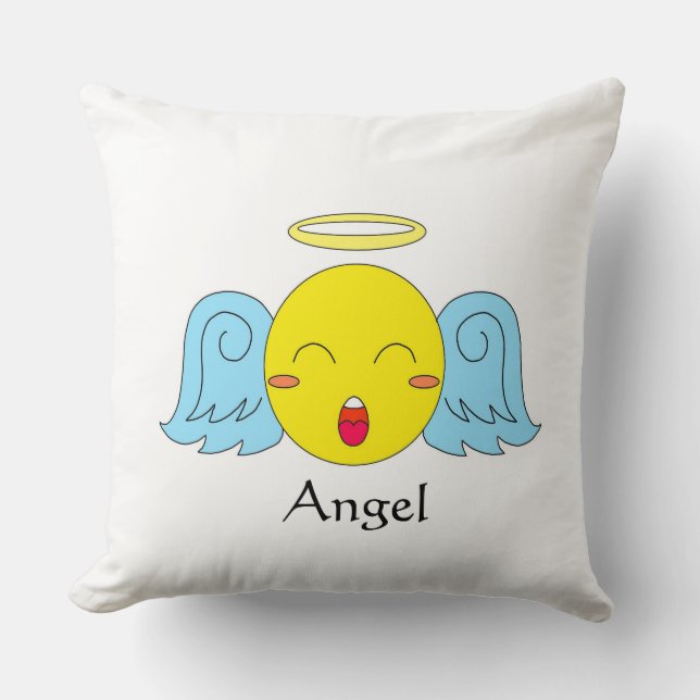Angel Emoji Kussen (Voorkant)