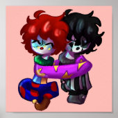 Angel en Aiden Knuffelen Print (Voorkant)