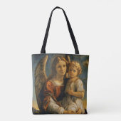 Angel en Baby Jesus Tote Bag (Achterkant)