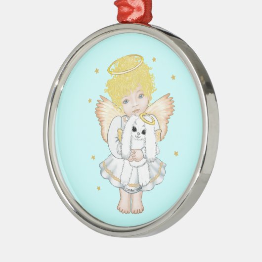 Angel en Bunny Ornament (Links)