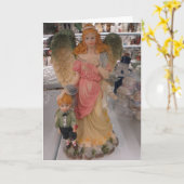 Angel en Child Kaart (Gele Bloem)