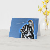 Angel en Contrail Kaart (Gele Bloem)