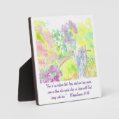 Angel en Cross Garden Poster Fotoplaat (Voorkant)