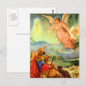 Angel en de Shepherds Briefkaart (Voorkant / Achterkant)