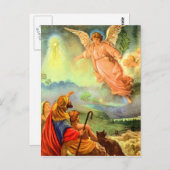 Angel en de Shepherds Briefkaart (Voorkant / Achterkant)