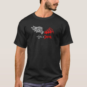 Angel en Devil Angel en Devil Wings Design T-shirt