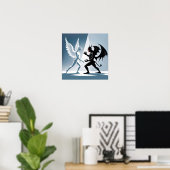 Angel en Devil Poster (Thuiskantoor)