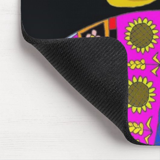 Angel en een Pysanka, Oekraïense Folk Art Muismat (Hoek)