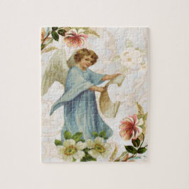 Angel en Flowers Legpuzzel