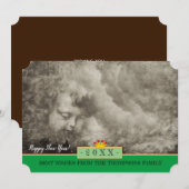  Angel en gelukkig Nieuwjaar! Kaart/20XX Feestdagenkaart (Voorkant / Achterkant)