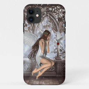 Angel en Haar hond iPhone 11 Hoesje