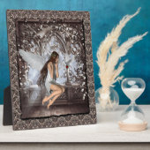 Angel en Haar hond Fotoplaat (Zijkant)