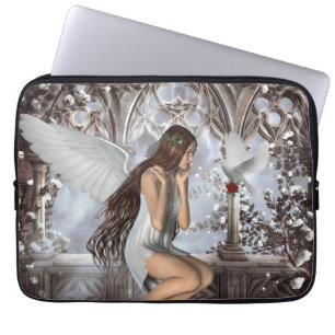 Angel en Haar hond Laptop Sleeve