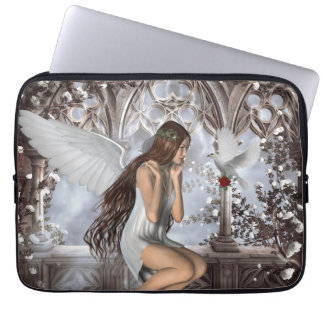 Angel en Haar hond Laptop Sleeve