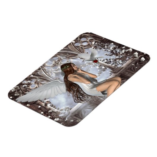 Angel en Haar hond Magneet (Linkerzijde)