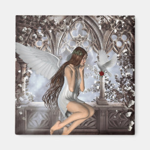 Angel en Haar hond Magneet