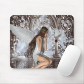 Angel en Haar hond Muismat (Met muis)