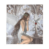 Angel en Haar hond Notitieblok (Voorkant)