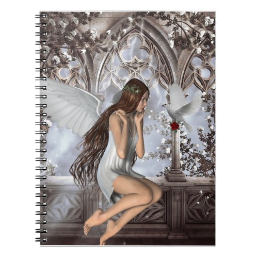 Angel en Haar hond Notitieboek (Voorkant)