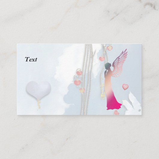 Angel en Hearts Visitekaartje (Achterkant)