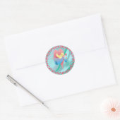 ANGEL EN HOORZITTEN VAN SHARON SHARPE RONDE STICKER (Envelop)