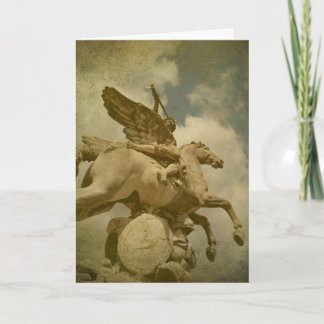 Angel en Horse Statue Kaart