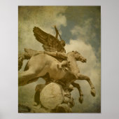 Angel en Horse Statue Poster (Voorkant)