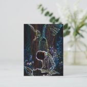 Angel en Jezus Briefkaart (Staand voorkant)