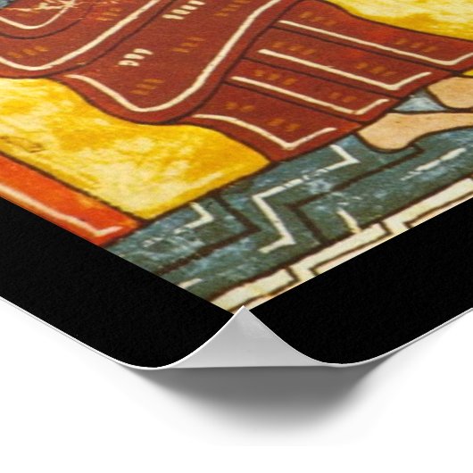 Angel en John Apocolypse 2, verlicht Manuscript Poster (Hoek)