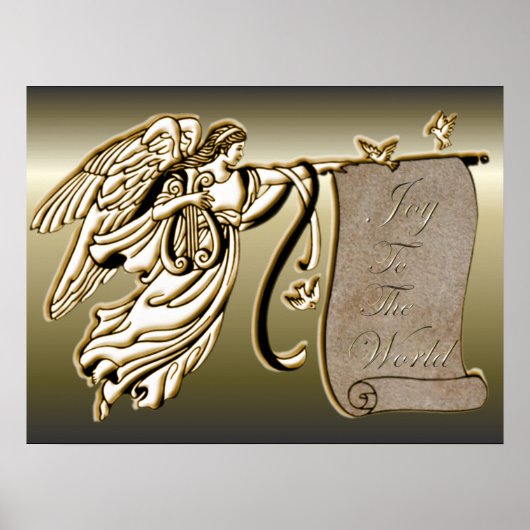 Angel en Joy aan de Wereldscrol Poster (Voorkant)