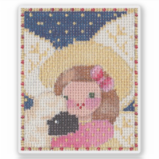 Angel en Lamb Sticker (Voorkant)