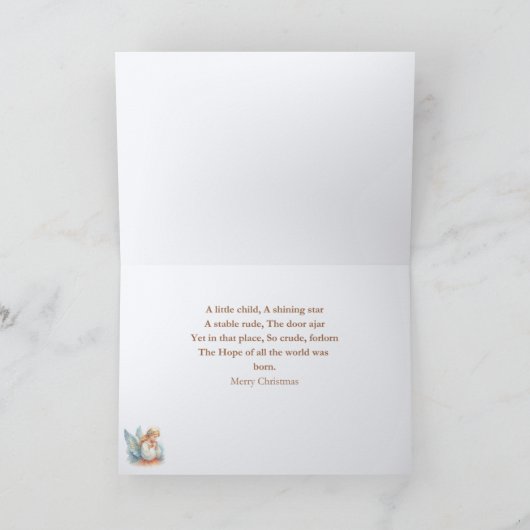 Angel en Manger zijn dol op Kaart (Binnen)