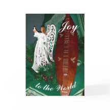 Angel en Mountain Dulcimer Kerstmis Groet