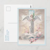 Angel en Paaskruis Briefkaart (Voorkant / Achterkant)