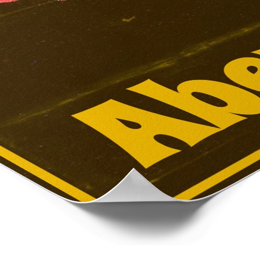 Angel en Raven van Aberystwyth op zonsondergang Poster (Hoek)