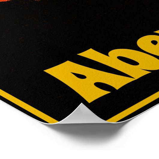 Angel en Raven van Aberystwyth op zonsondergang Poster (Hoek)