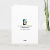 Angel en Shepherds Feestdagen Kaart (Achterkant)