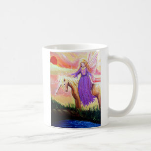 Angel en Unicorn Mok - door Susan Rodio